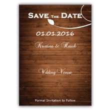 Press Printed Cards/Flat Card/Save The Date/021 Portrait