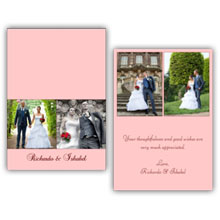 Press Printed Cards/Folded Card/Thank You Cards/Spine On Top/006 Landscape