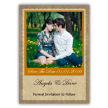 Press Printed Cards/Flat Card/Save The Date/001 Portrait