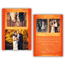 Press Printed Cards/Folded Card/Thank You Cards/Spine On Top/022 Landscape