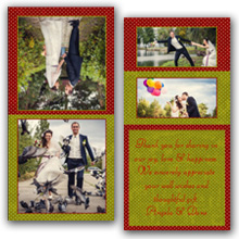 Press Printed Cards/Folded Card/Thank You Cards/Spine On Top/009 Square