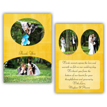 Press Printed Cards/Folded Card/Thank You Cards/Spine On Top/014 Landscape