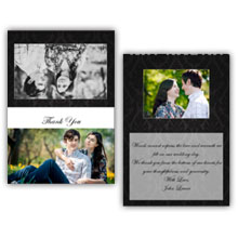 Press Printed Cards/Folded Card/Thank You Cards/Spine On Top/023 Landscape