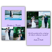 Press Printed Cards/Folded Card/Thank You Cards/Spine On Top/008 Landscape