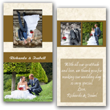 Press Printed Cards/Folded Card/Thank You Cards/Spine On Top/021 Square