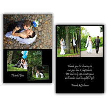 Press Printed Cards/Folded Card/Thank You Cards/Spine On Top/003 Landscape