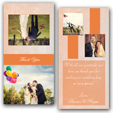 Press Printed Cards/Folded Card/Thank You Cards/Spine On Top/016 Square