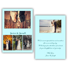 Press Printed Cards/Folded Card/Thank You Cards/Spine On Top/007 Landscape