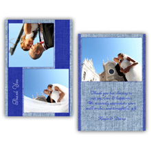 Press Printed Cards/Folded Card/Thank You Cards/Spine On Top/030 Landscape