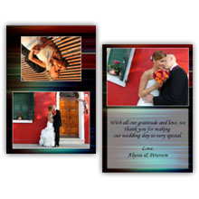 Press Printed Cards/Folded Card/Thank You Cards/Spine On Top/010 Landscape