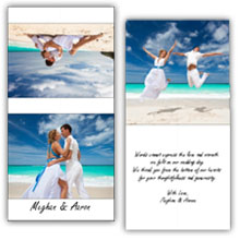 Press Printed Cards/Folded Card/Thank You Cards/Spine On Top/002 Square