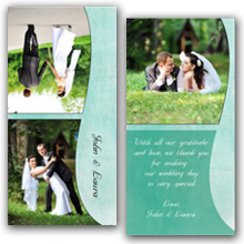 Press Printed Cards/Folded Card/Thank You Cards/Spine On Top/032 Square