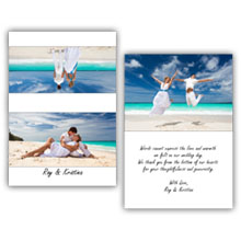 Press Printed Cards/Folded Card/Thank You Cards/Spine On Top/002 Landscape