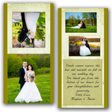 Press Printed Cards/Folded Card/Thank You Cards/Spine On Top/015 Square