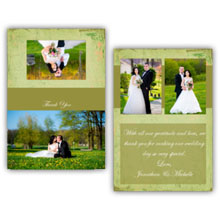 Press Printed Cards/Folded Card/Thank You Cards/Spine On Top/019 Landscape