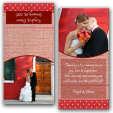 Press Printed Cards/Folded Card/Thank You Cards/Spine On Top/030 Square