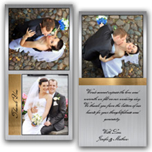 Press Printed Cards/Folded Card/Thank You Cards/Spine On Top/031 Square