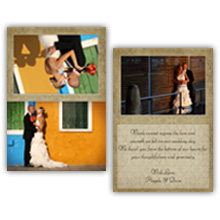 Press Printed Cards/Folded Card/Thank You Cards/Spine On Top/026 Landscape