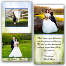 Press Printed Cards/Folded Card/Thank You Cards/Spine On Top/027 Square