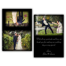 Press Printed Cards/Folded Card/Thank You Cards/Spine On Top/032 Landscape