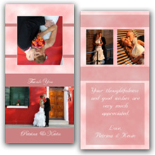 Press Printed Cards/Folded Card/Thank You Cards/Spine On Top/022 Square