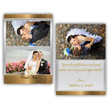 Press Printed Cards/Folded Card/Thank You Cards/Spine On Top/029 Landscape