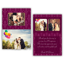 Press Printed Cards/Folded Card/Thank You Cards/Spine On Top/024 Landscape