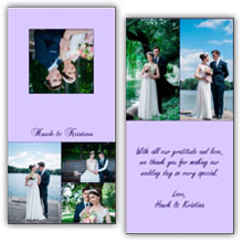 Press Printed Cards/Folded Card/Thank You Cards/Spine On Top/008 Square